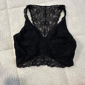 Soma Black Lace Racerback Bralette